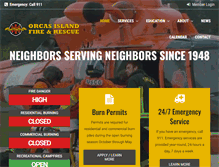 Tablet Screenshot of orcasfire.org